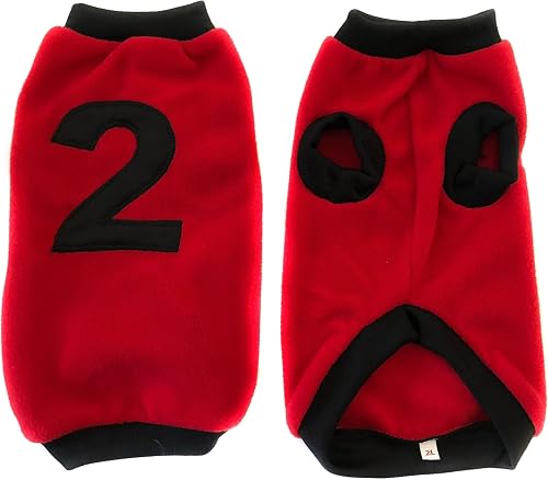 Kunduchi Sporty Dog Jersey, Size 2-Long, Red