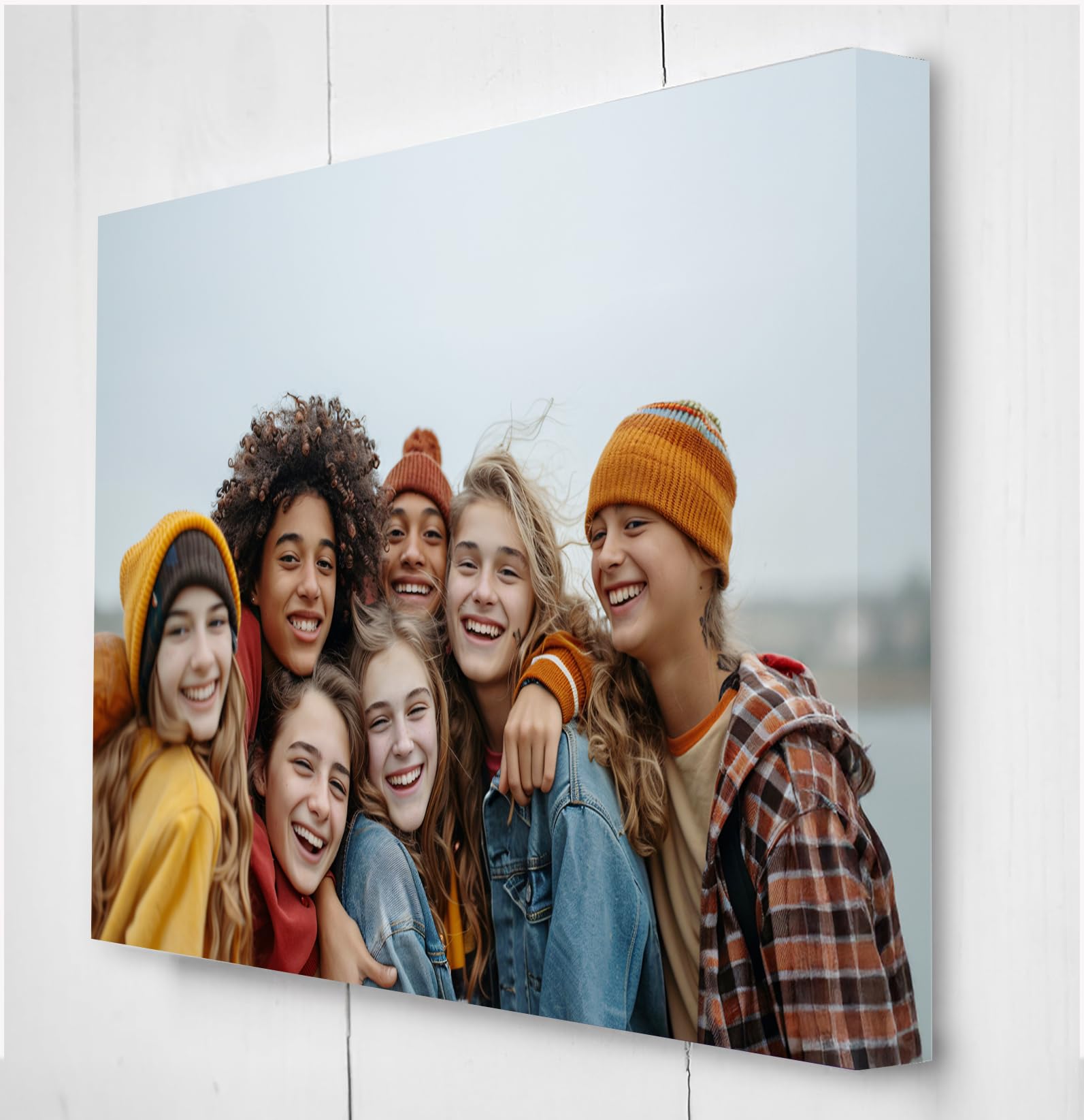 Star Online Personalised Canvas Photo Prints Pictures Birthday Frames Gifts For Mum,Dad Custom & Wall Art Holiday Memory (20x25cm (8x10in)) — view 19