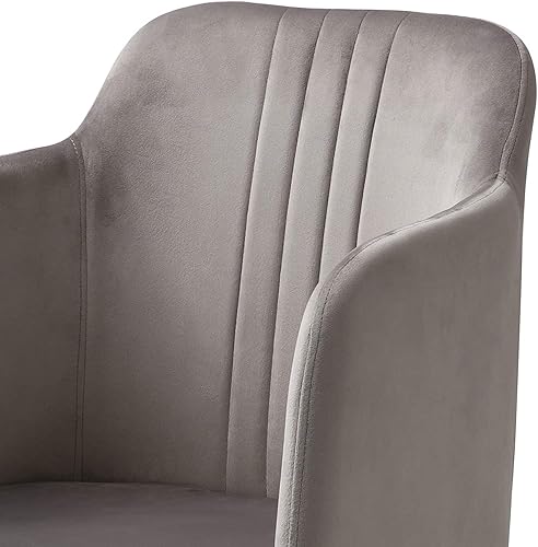 Miniatura 5 de AC Pacific Jason - Silla moderna tapizada para sala de estar, color gris fósil