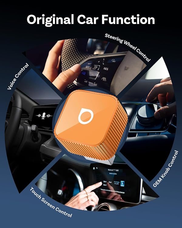 OTTOCAST Mini Cube 3.0 Wireless CarPlay & Android Auto Adapter 2026– Plug & Play, Fast Auto-Reconnect (Orange) by OTTOCAST - Used condition - Image 7