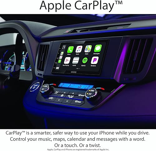Miniatura 3 de Kenwood DMX47S Mechless - Receptor multimedia digital de pantalla capacitiva de 6.8 pulgadas con funcionalidad Apple CarPlay y Android Auto  Cámara