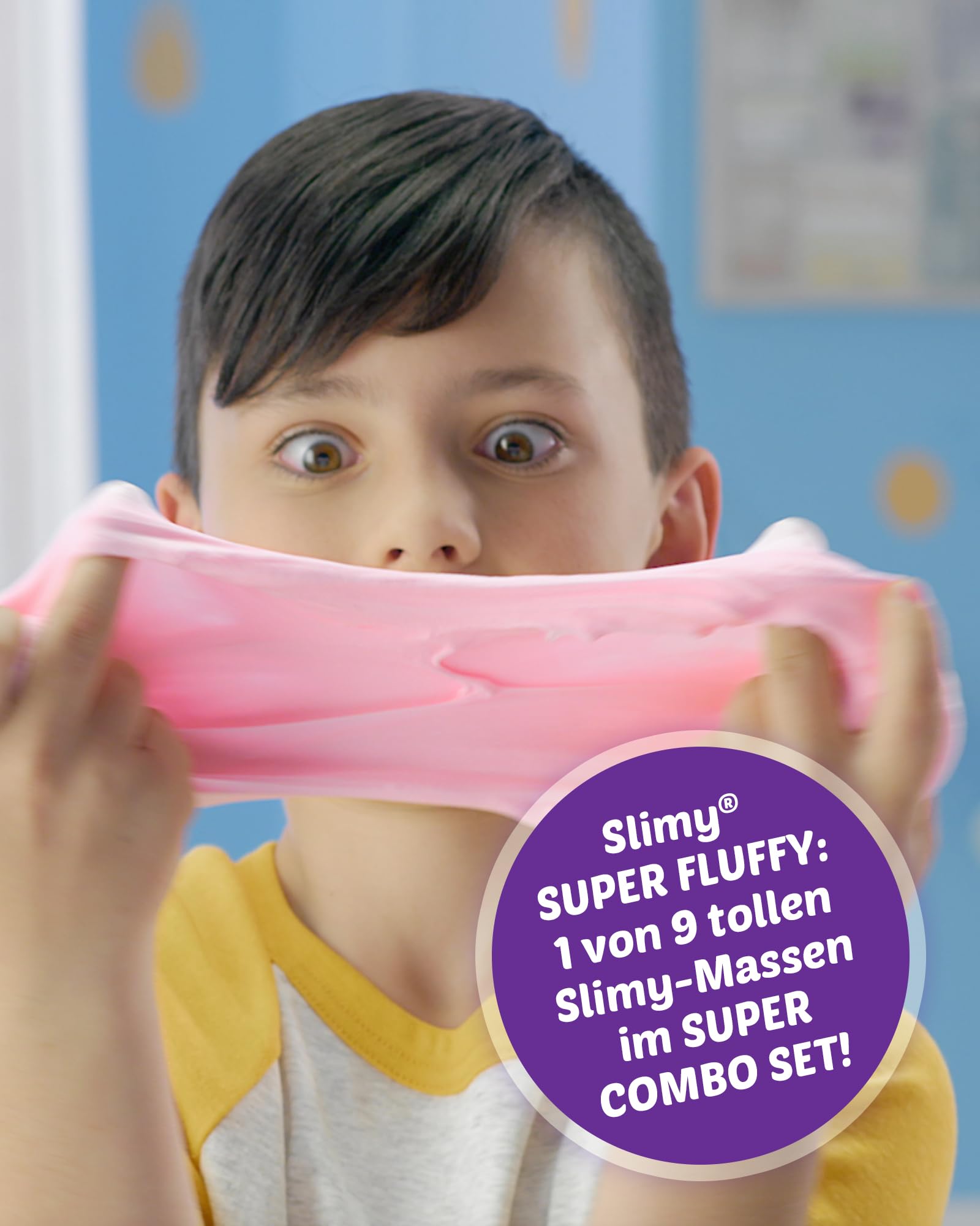 Slimy Super Combo Set – Set originale Slime con 9 diverse masse di gioco e 10 mixin | massimo divertimento per bambini con melma da 1600 g | plastilina elastica in set regalo