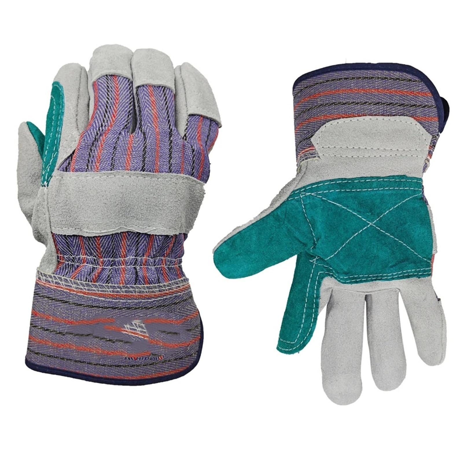 Genérico Compatible con guantes de soldadura de piel de vacuno 4244X.