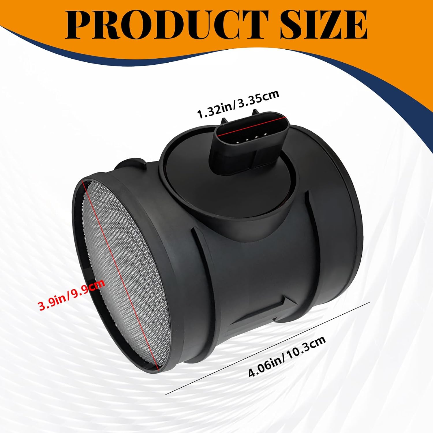 2451149 Mass Air Flow Sensor MAF Sensor 245-1149 MA198 74-10146 7410146 5S8048 15900023 Compatible with Chevy Silverado 1500 3500 2500 Compatible with GMC Sierra 1500 3500 2500