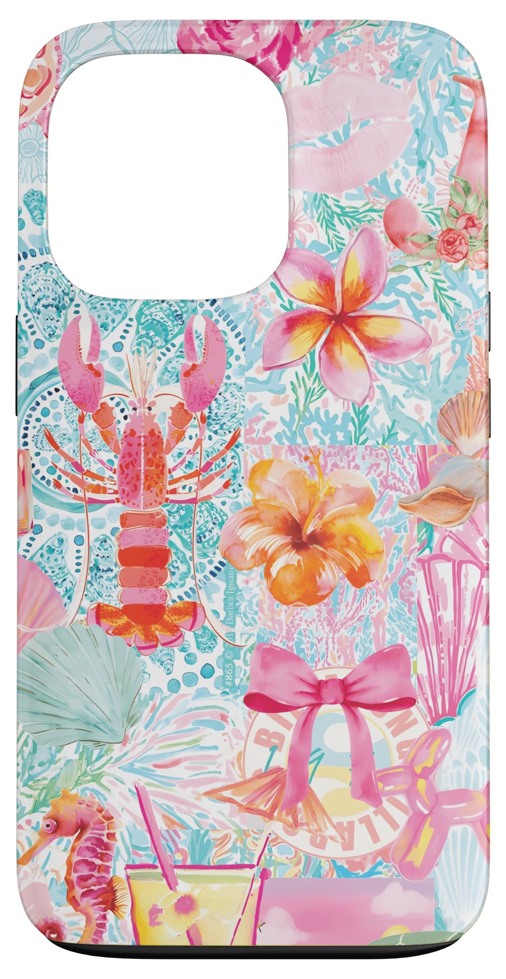 Super Cute Pastel Summer Coquette Collage Scrapbook Case for iPhone 13 Pro