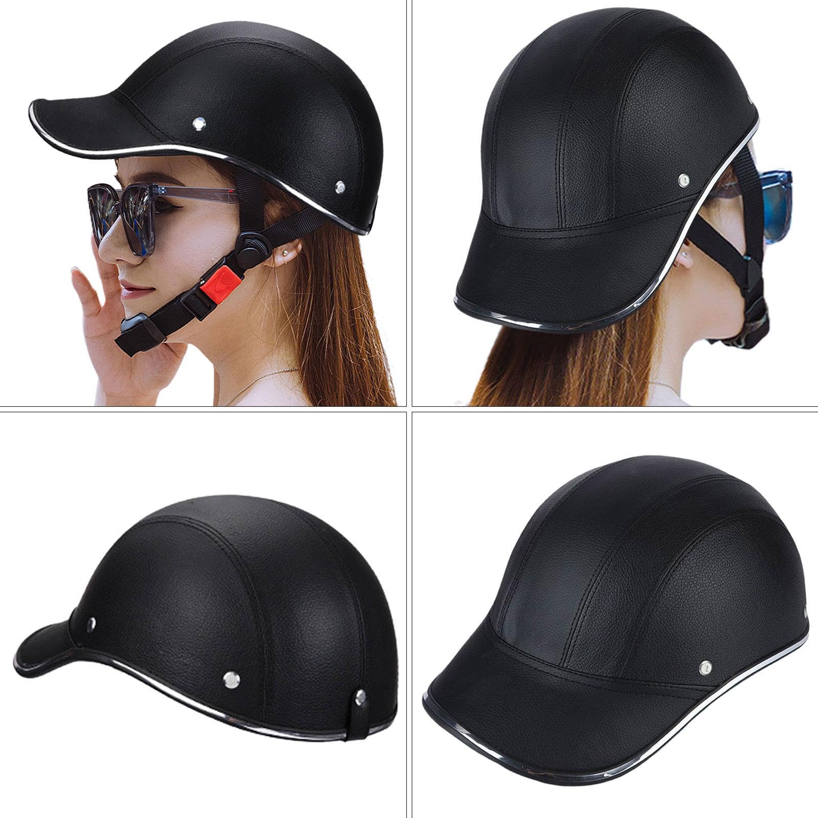 Casco Stile Berretto Da Baseball Open Face – ABS E Imbottitura EDS, Regolabile 56-62 Cm, Perfetto Per Skateboard, Bici E Sport All'aperto