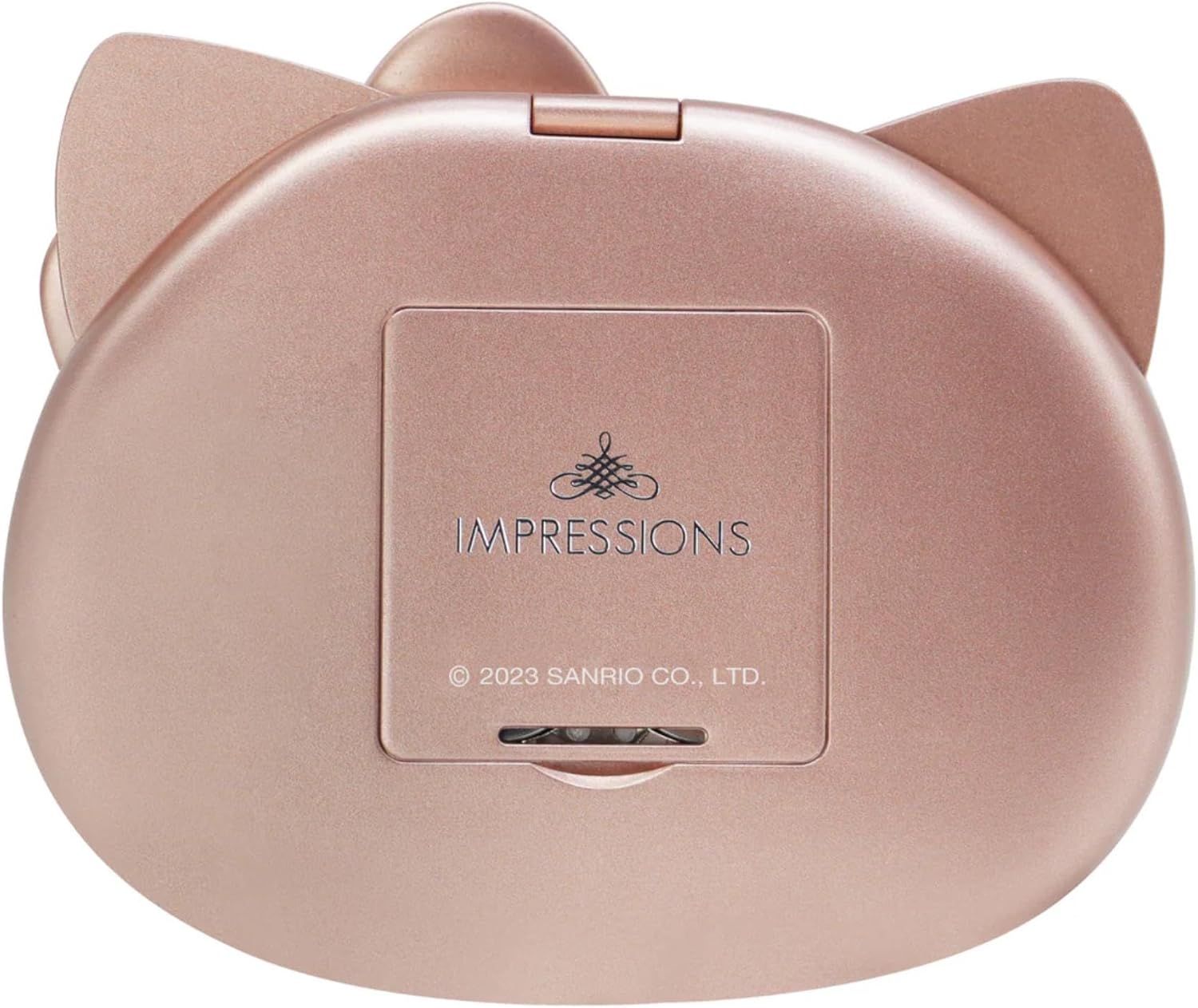 Impressions Vanity Hello Kitty Kawaii Compact Mirror with Touch Sensor Switch for Adjustable Brightness, Lighted Makeup Mirror with LED Lights and 2X Magnifying Mirror (Rose Gold) - Image 3