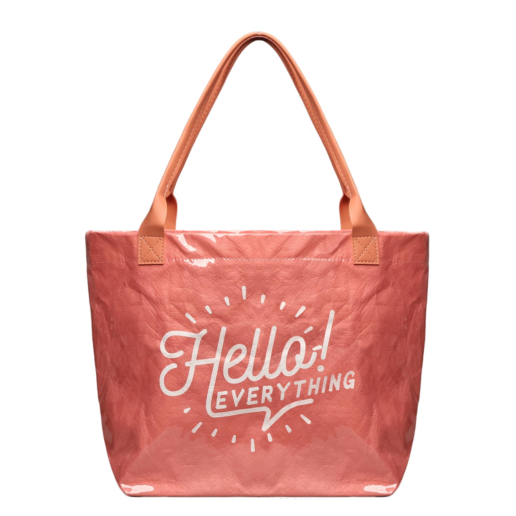 Large PVC Tote Bag for Women Clear Totes Bags Plastic Letters Print Handbag Kraft Paper Hobo Bag for