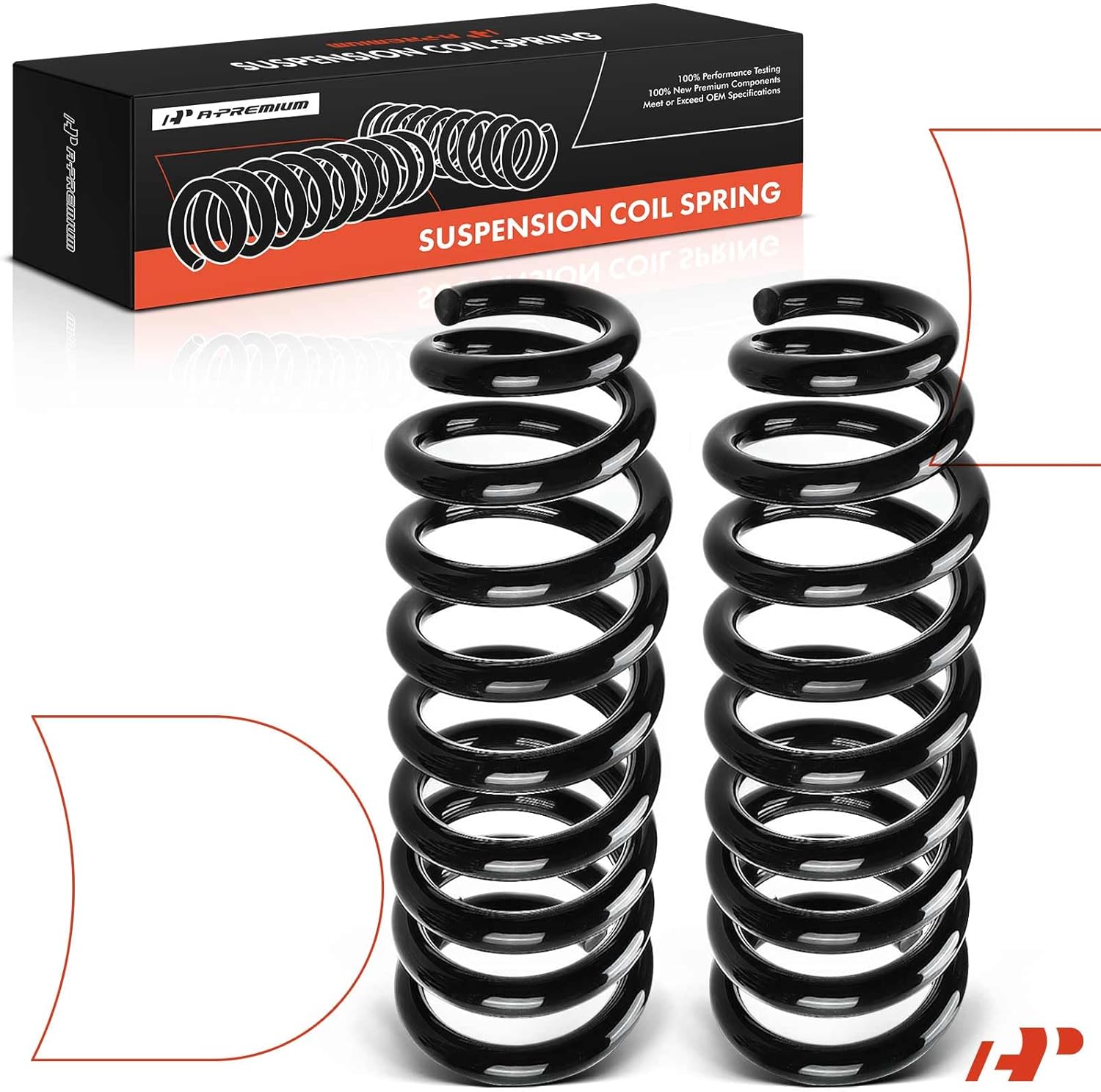 A-Premium Rear Coil Springs Compatible with Ford Explorer 2002-2005 & Mercury Mountaineer 2002-2005, Driver and Passenger Side, 2-Pack, Replace# 1L245534BD, 1L2Z5560BA