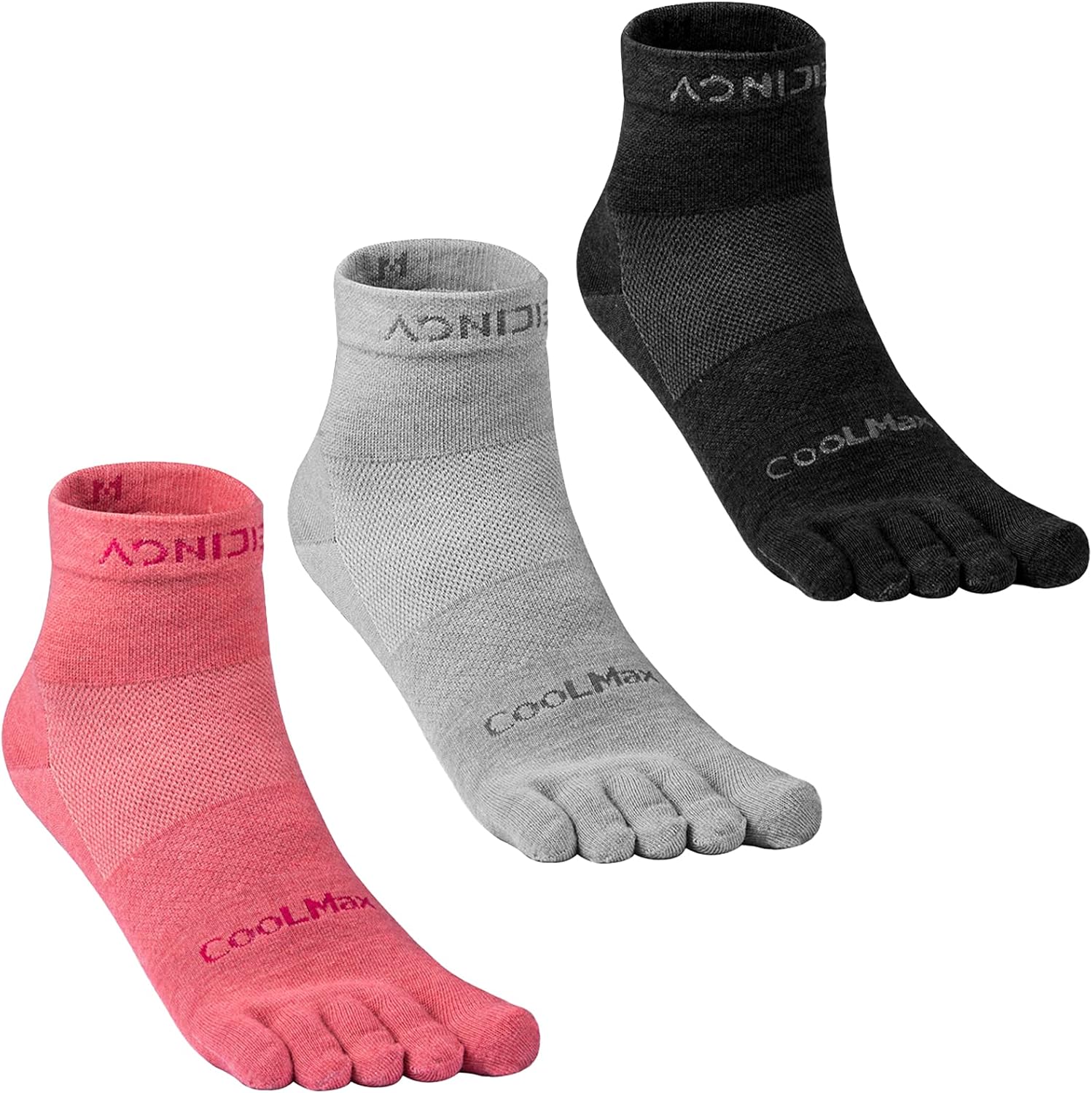 AONIJIE Breathable Toe Socks for Women Five Finger Socks for Running