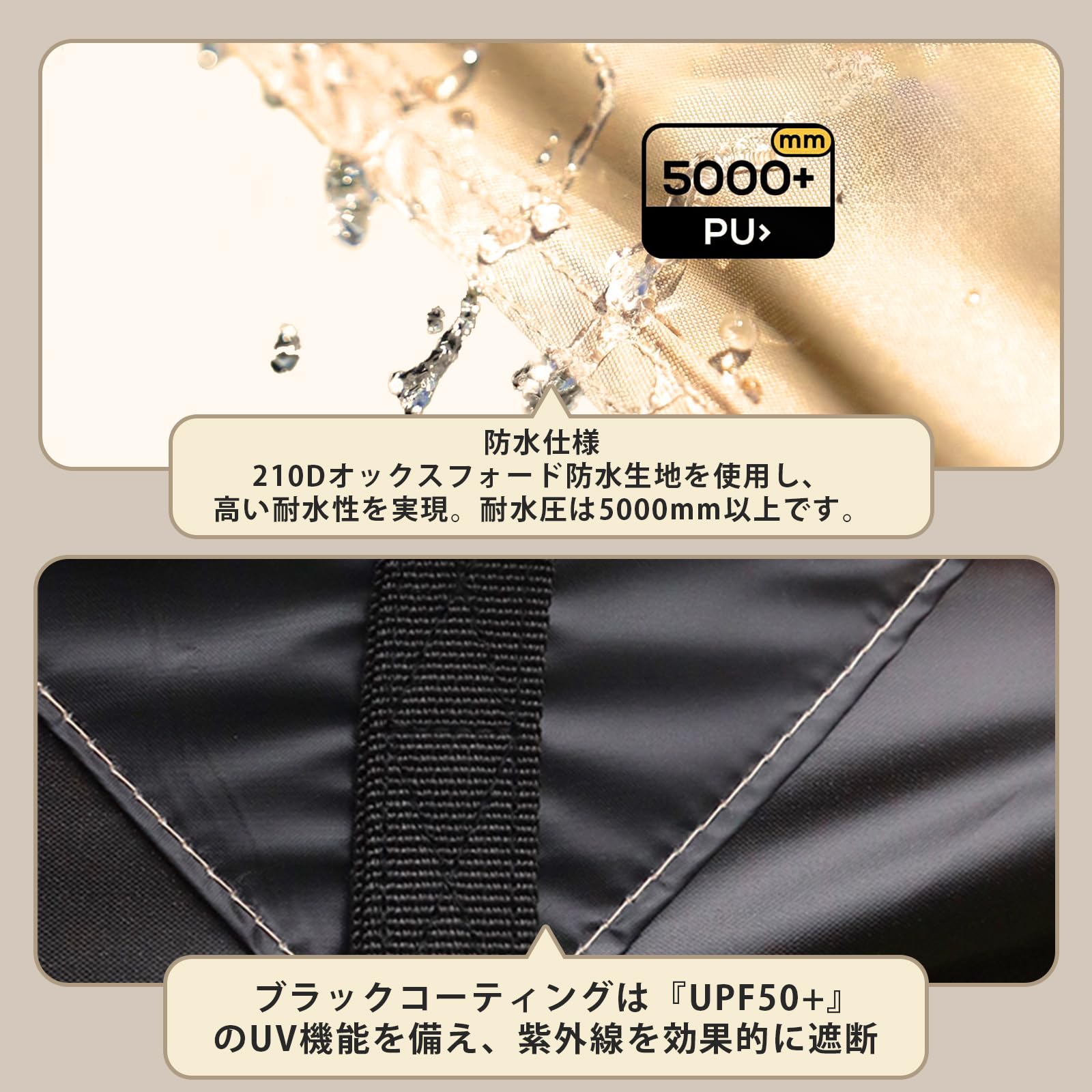 防水 紫外線カット キャンプ 遮熱 タープ テント 撥水加工 イベント 遮光 Amazon | 【2024新規 ブラックラバーコーティング】タープ 天幕
