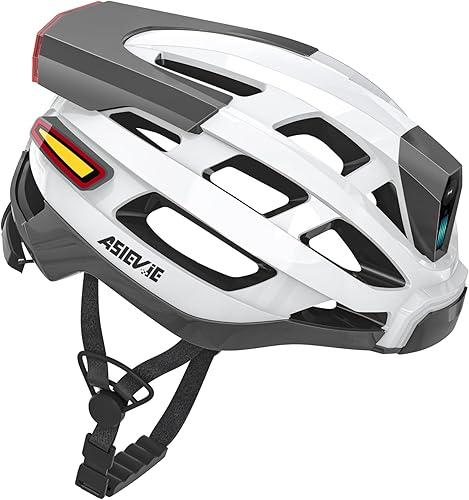 Miniatura 4 de ASIEVIE Casco de ciclismo inteligente para bicicleta con auricular Bluetooth, faro + luz trasera, señales de giro de advertencia - para bicicletas