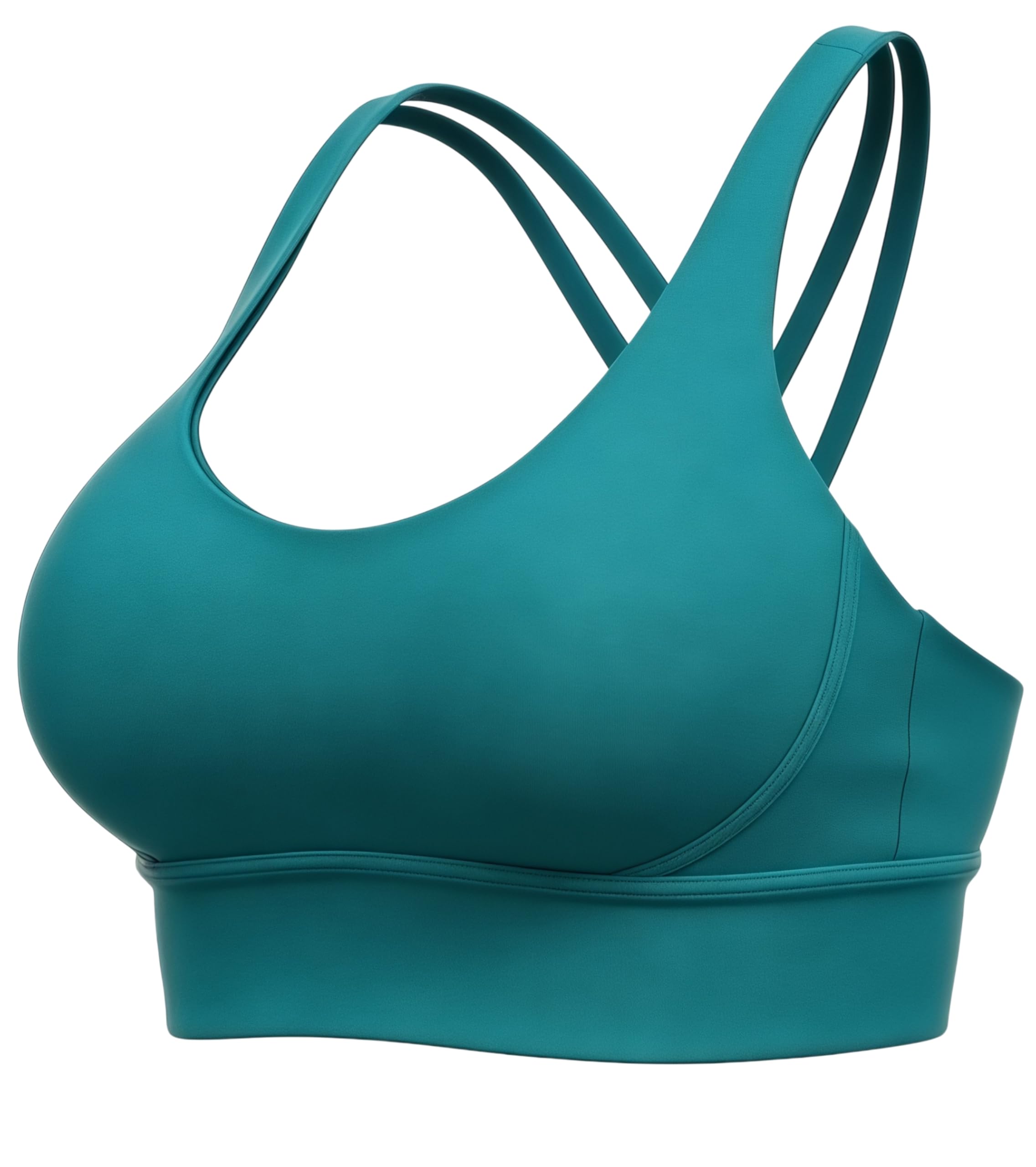 Grace Form Strappy Sports Bra for Women Padded Push Up Sport Bra Athletic Running Workout Bra Yoga Bra