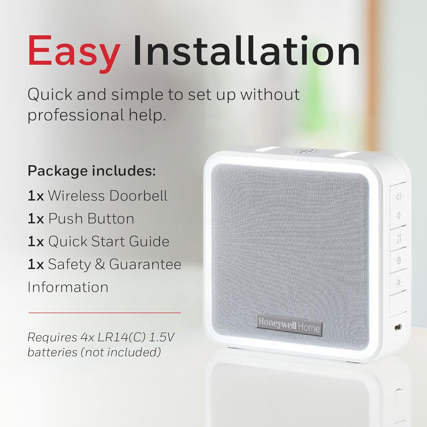 Honeywell Home DC915N package contents