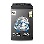 VW V8 TurboWash 8 Kg 5 Star Fully-Automatic Top Loading Washing Machine (Grey)