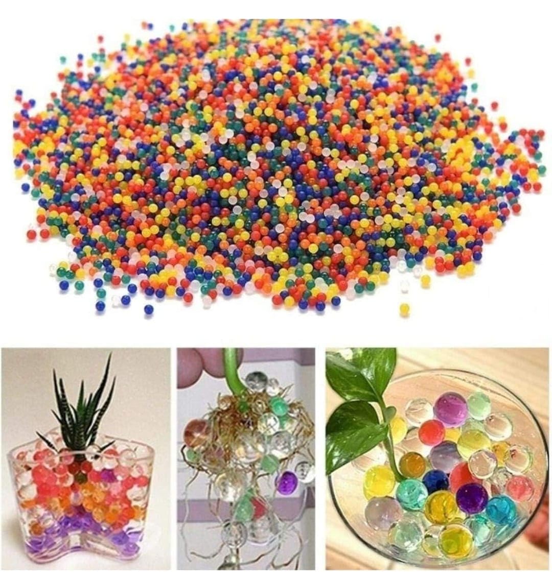 TOYSFAST (1000 Pcs) Water Ball/Water Jelly Bubbles/Water Jelly Beads Soil Jelly Water Balls Magic Crystal Rubber Jelly Beads for Decoration ( N125)
