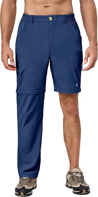 Little Donkey Andy Mens Stretch Convertible Pants Zip-Off Lightweight Quick-Dry Hiking Fishing Travel Pants