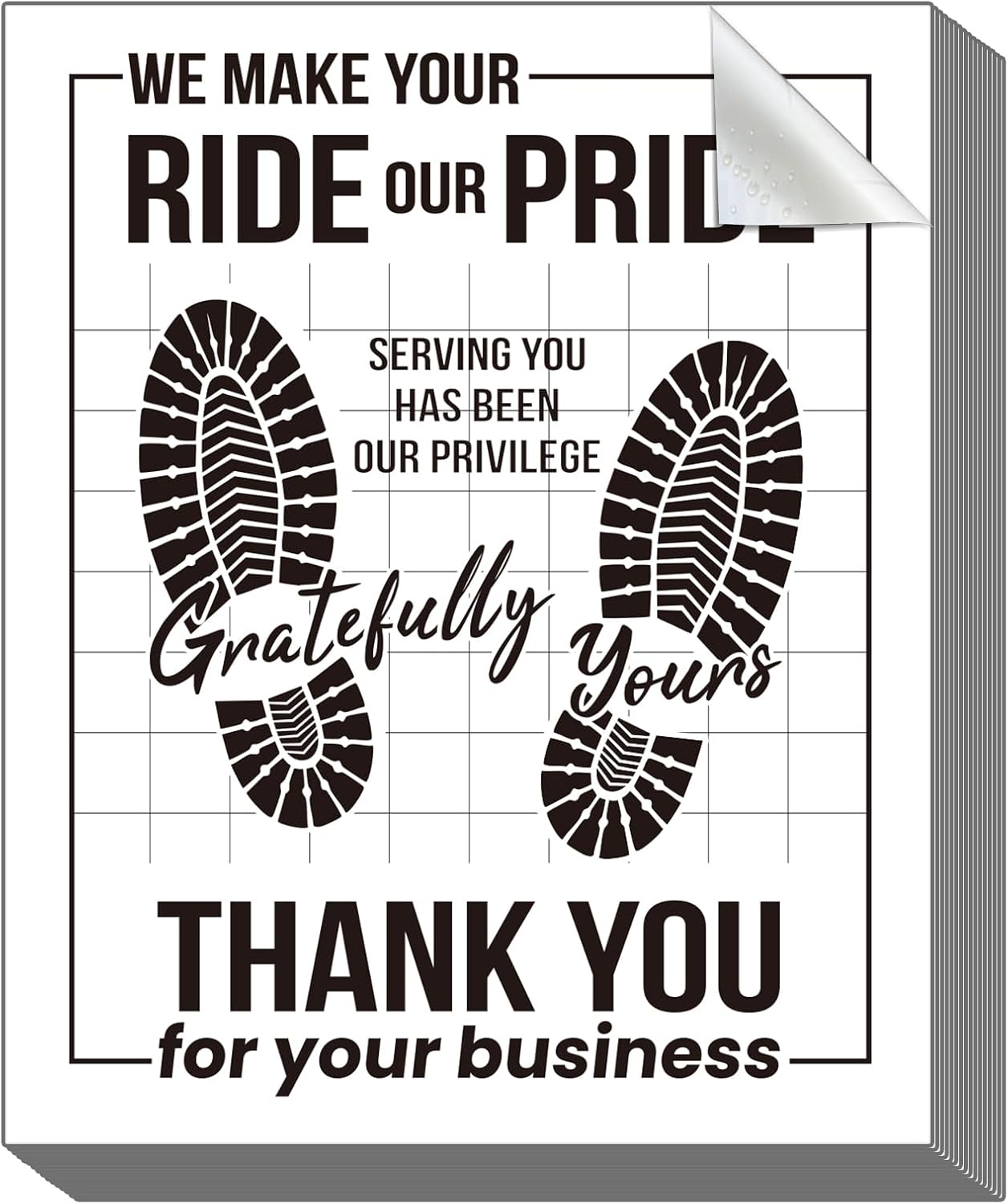 100 Pcs Paper Floor Mats for Cars 17"x22.5", Disposable Floor Mats for Car Detailing, Waterproof Automotive Floor Protector Paper Pads for Auto Detailing Dealership Supplies, White Large