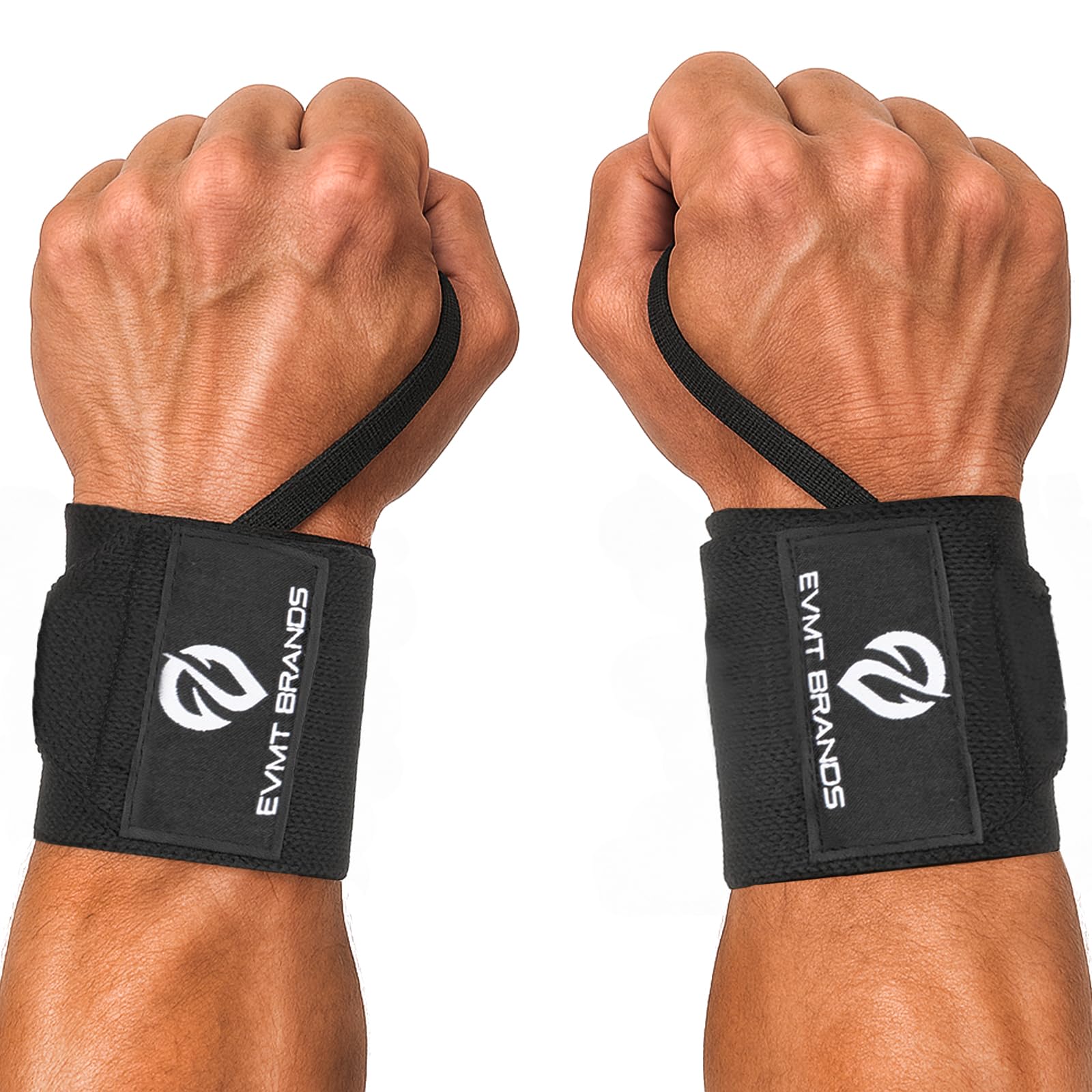 EVMT Brands Polsiere per sollevamento pesi di alta qualità, 50,8 cm, resistenti cinghie da polso per sollevamento pesi, supporto per il polso migliorato, cinghie di sollevamento ideali e polsiere per
