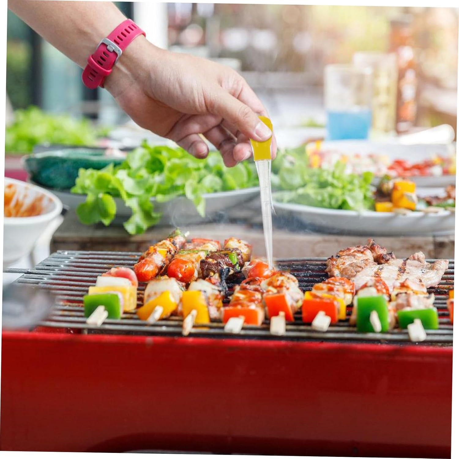 SHOWERORO Outdoor Bbq Seasoning Injector Turkey Injectors Marinade Injecting Tool
