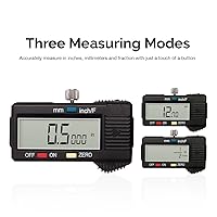 Vista 3 de NEIKO 01409A - Calibrador digital electrónico de 12 pulgadas Pantalla extragrande 0-12 pulgadas Conversión de pulgadas/fracciones/milímetros