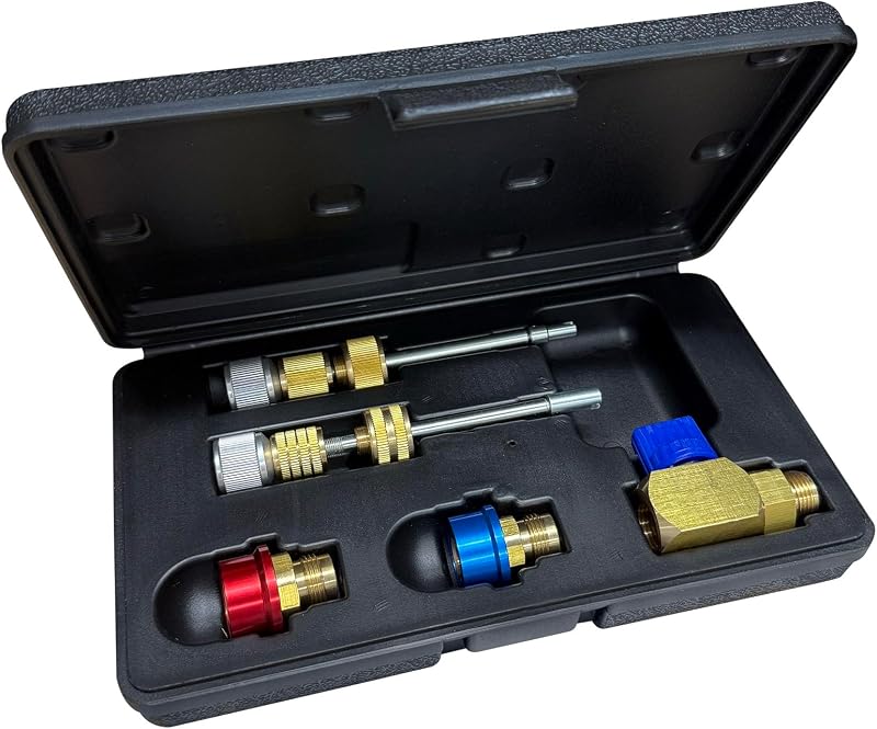 Kit de Remoção e Instalação de Núcleo de Válvula R134a Mastercool 58560 – Estojo