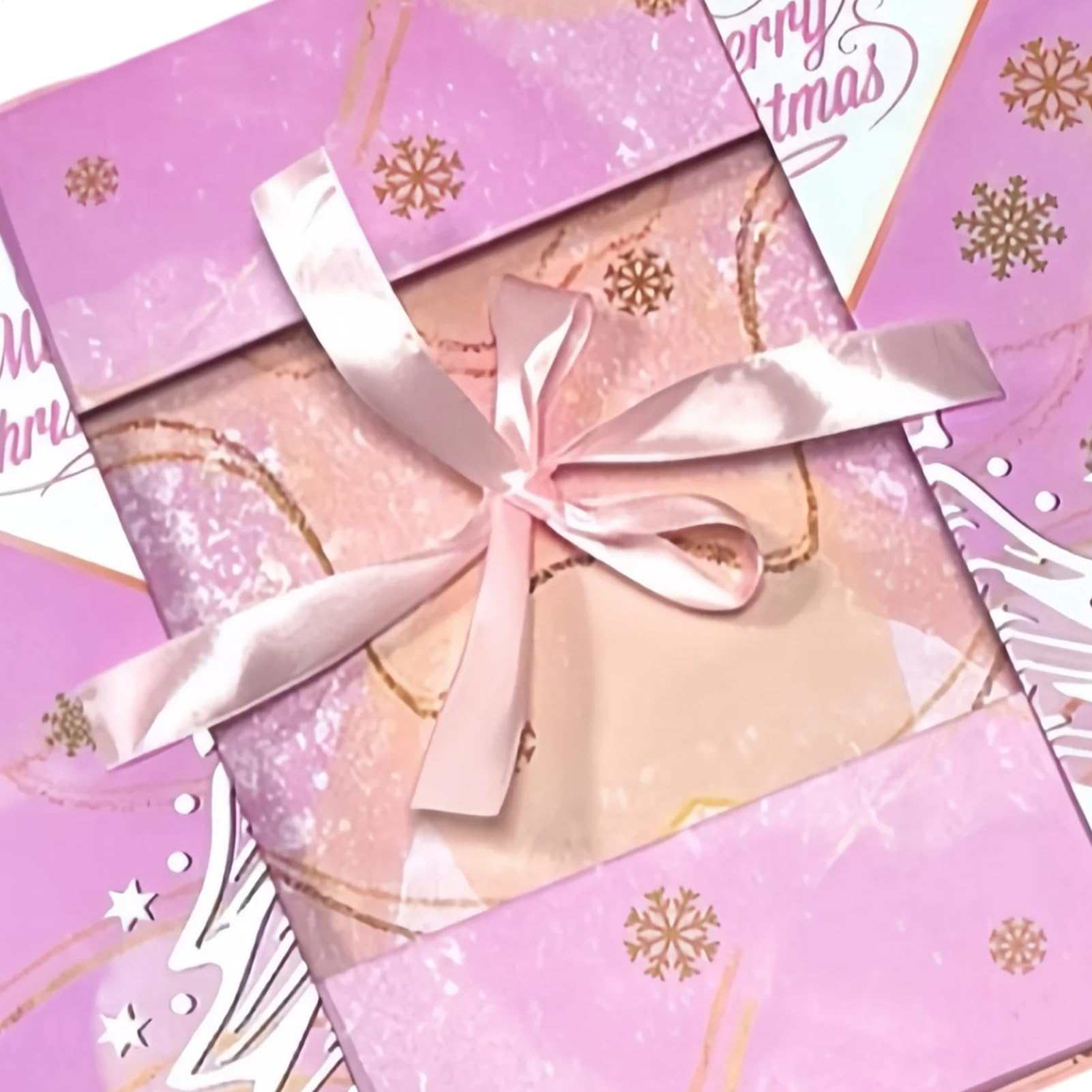 Calendario De Adviento Vacío Rosa Con 24 Casillas Vacías Reutilizable Para | De Calendario Familiar Rellenable En Blanco para Niños Adultos Amigos Familia Favores de