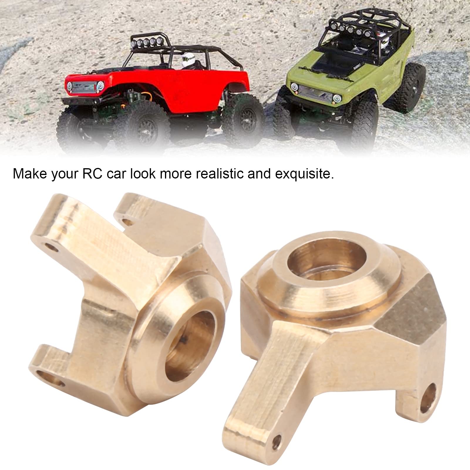 4x Messing-Gegengewichte 21x21x8 Mm Für RC-Auto SCX24 – Rostfrei, Verbessert Stabilität & Steigfähigkeit