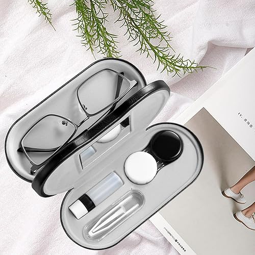 Miniatura 2 de MUDOR Funda para lentes de contacto 2 en 1, kit de viaje de lente de contacto de doble cara, incluye herramienta de extracción con pinzas, diseño de