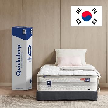 QA4 Z Cube Mattress, Premium 11.5 Inch Two-Sided Spring Mattress Hybrid Bed in A Box Plush Top Firm Bottom Edge Support Euro Top with Memory Foam High Density Foam Twin