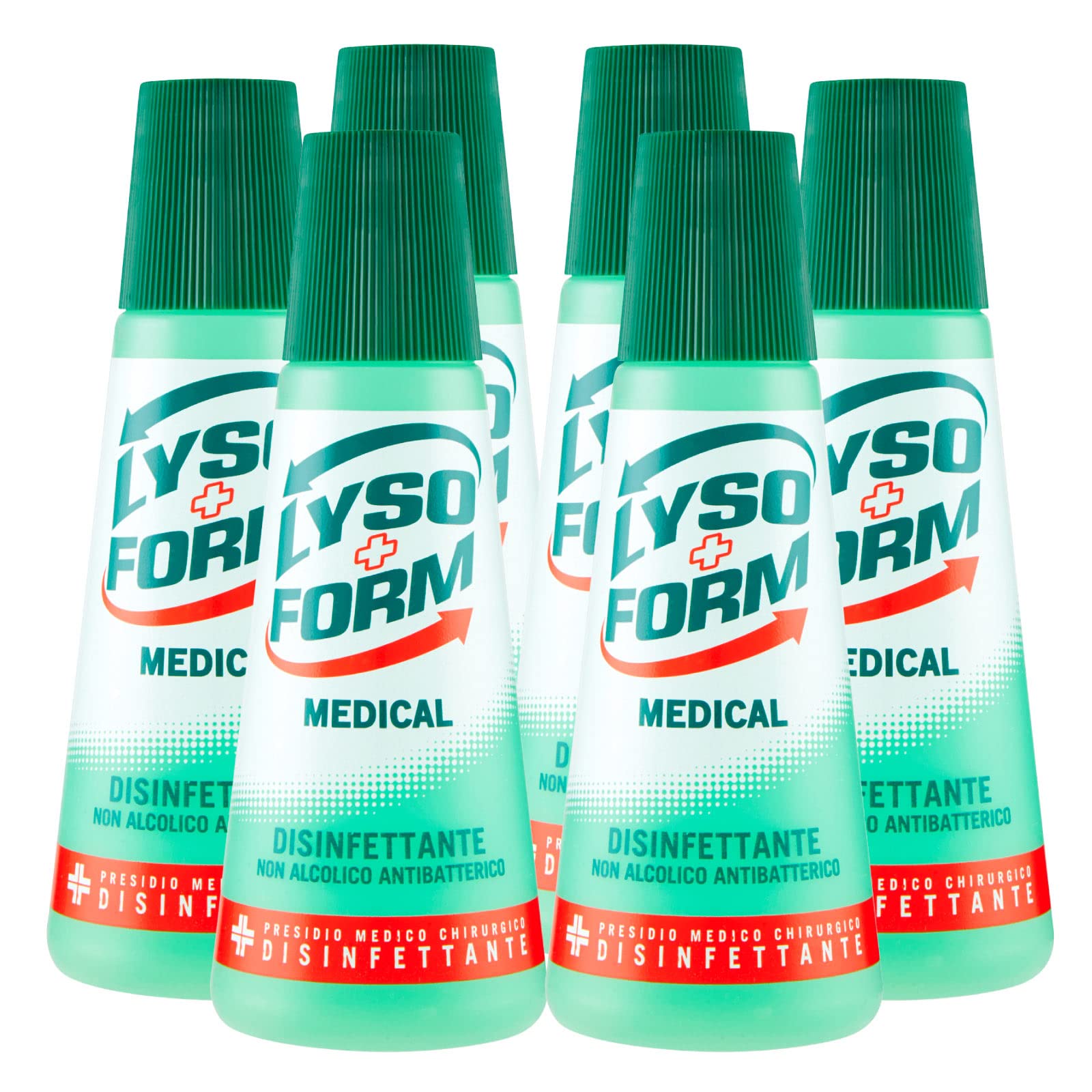 6x Lysoform Medical Disinfettante non Alcolico Antibatterico - 6 Flaconi da 250 ml