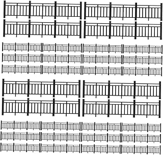 ibasenice 32 Pcs Mini Fence Vintage Decor Woodsy Decor Toy Fence Mini Picket Fence Mini Border Fence Small Fence Landscape Decor Mini Fence Miniature Fence Model Doll House Fence Abs Props