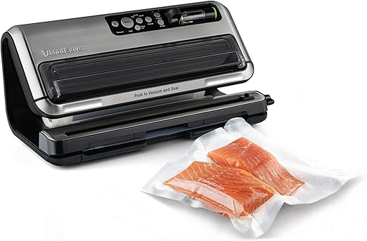 FoodSaver FM5460 Food Preservation System, 2-in-1 Automatic Vacuum Sealing Machine with Starter Kit, Large