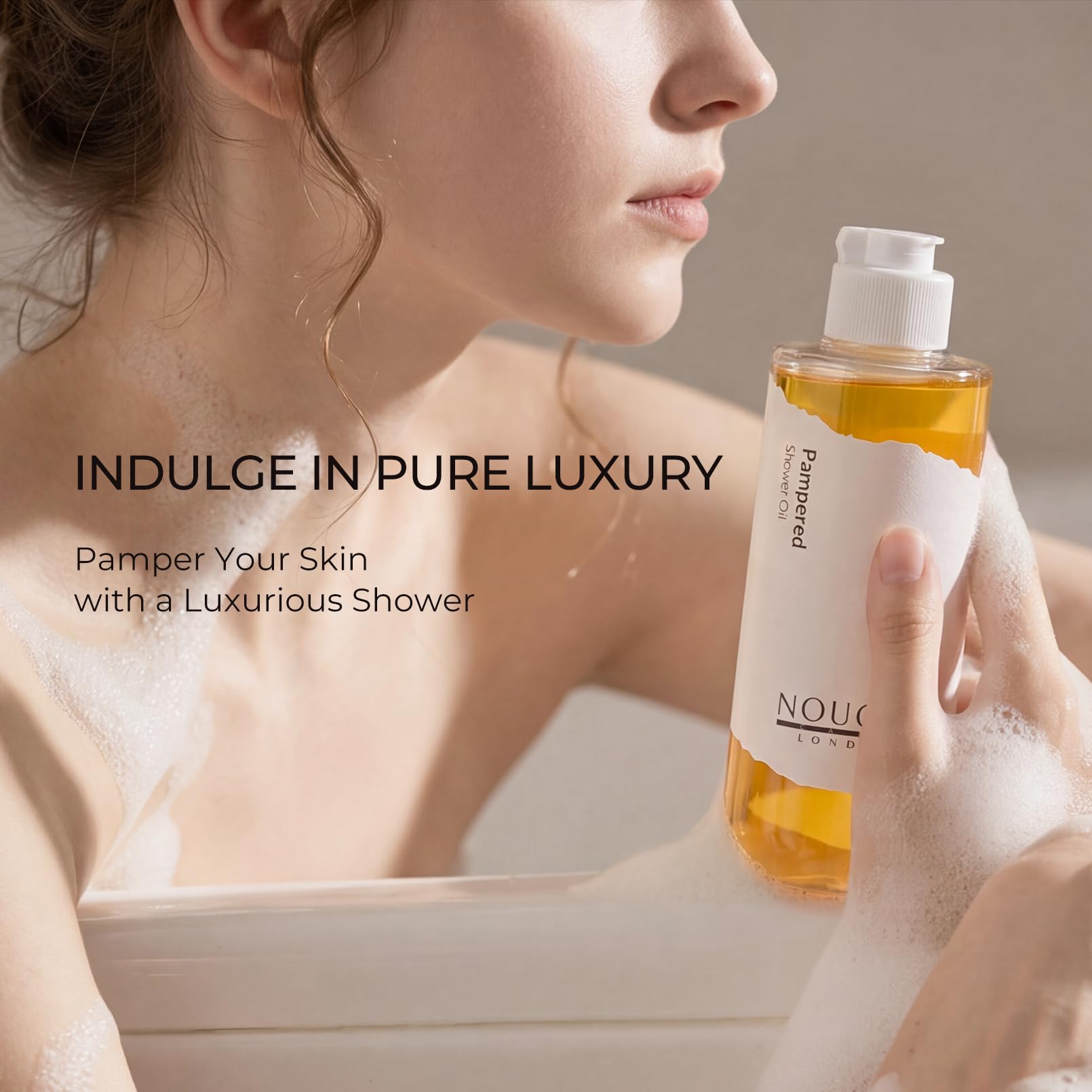Amazon.com : NOUGAT Pampered Shower Oil for Daily Bath Routine