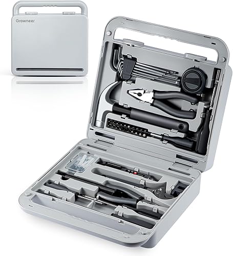 Growneer Juego de herramientas, kit de herramientas para el hogar de 241 piezas con herramientas de metal duraderas para reparación del hogar,