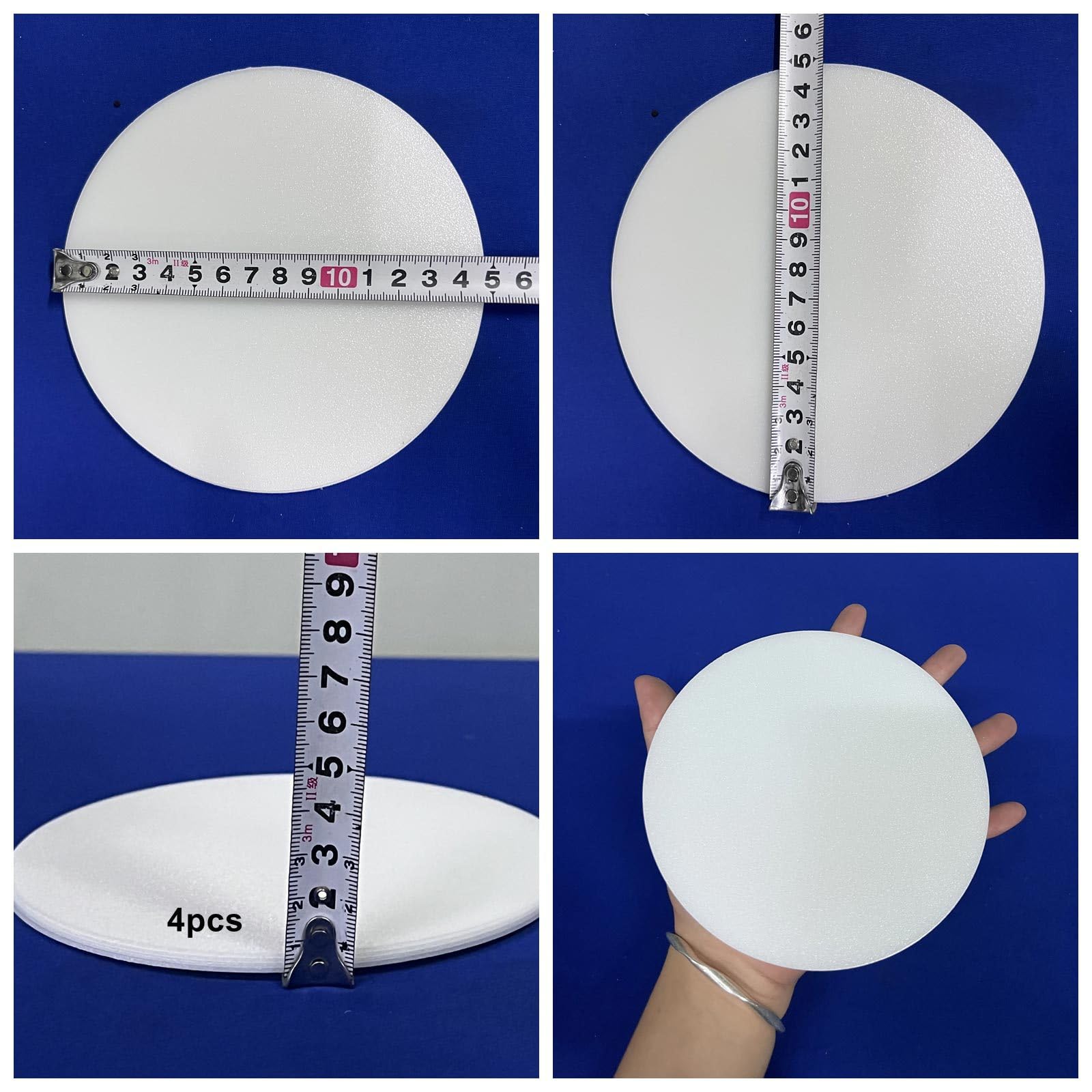 Veemoon Abat-jours Anti-éblouissement Diffuseur de Lumière Protecteur des Yeux en Pvc Blanc Lot de 4 Accessoire Pratique pour Lampes Suspendues pour Éclairage Intérieur