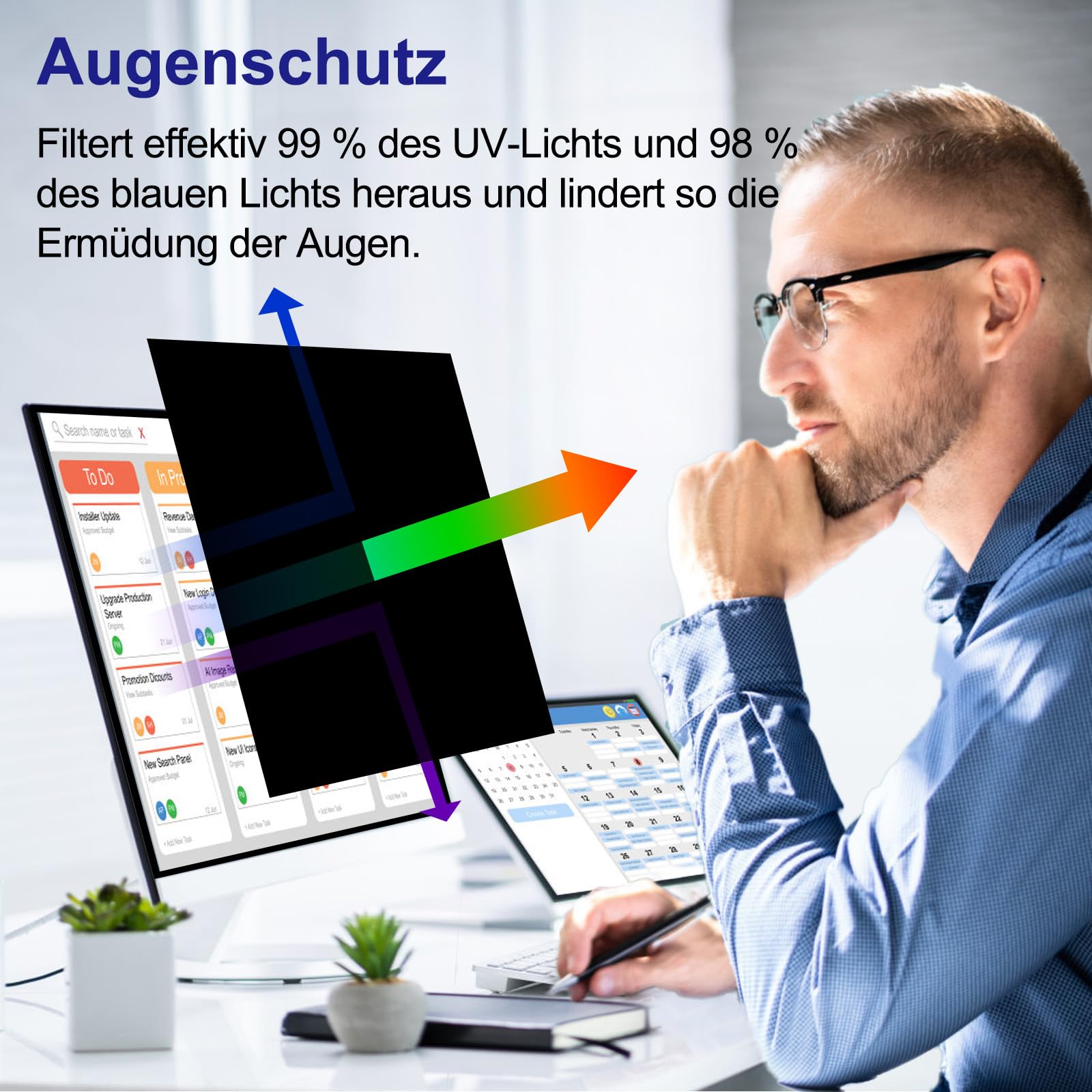 Monitor Filtro magnético de privacidad para 16:9 (relación de aspecto 21,5 pulgadas 16:9)