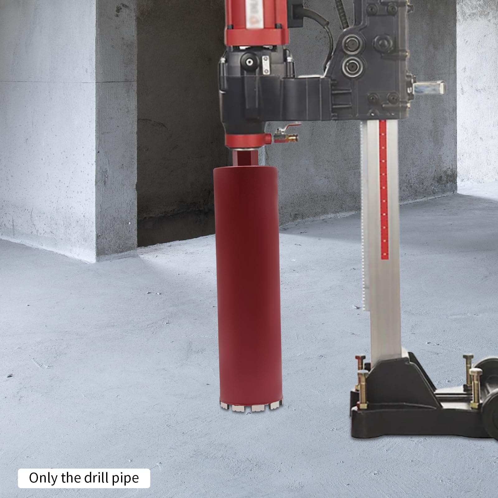Trapano a nucleo manuale 112 mm su supporto centrale inclinabile, lunghezza utile 410 mm, trapano per lattine per l'installazione di cappe, scatole elettriche, aperture per tubi