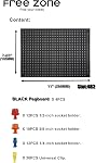 Free Zone 68-Piece Large Pegboard Socket Tools Organizer Set | Black, Modular Tool Box Drawer Organizer for Tool Chest Cart Cabinet Workbench