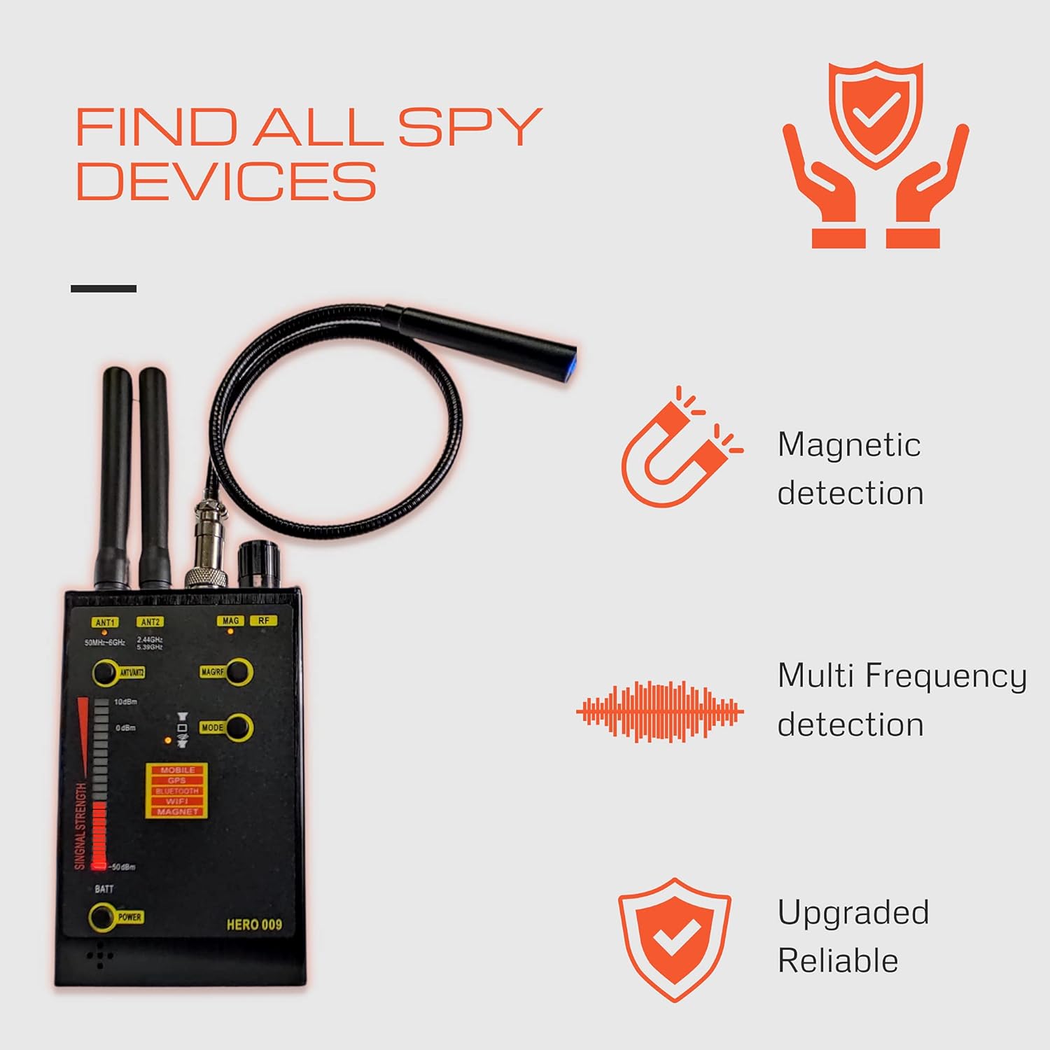 🔥 Hоt Dеаlѕ 2021 Newest 5G Rf Detector, Spy Finder Hidden Camera Detector, Bug Detector & Camera Finder, Military Grade, Wireless Camera Detector for GPS Tracking GSM Finder, MAZEBLITZ Exсluѕіvе Dіѕсоunt 50% Prісе 2021 Newest 5G Rf Detector, Spy Finder Hidden Camera Detector, Bug Detector & Camera Finder, Military Grade, Wireless Camera Detector for GPS Tracking GSM Finder, MAZEBLITZ