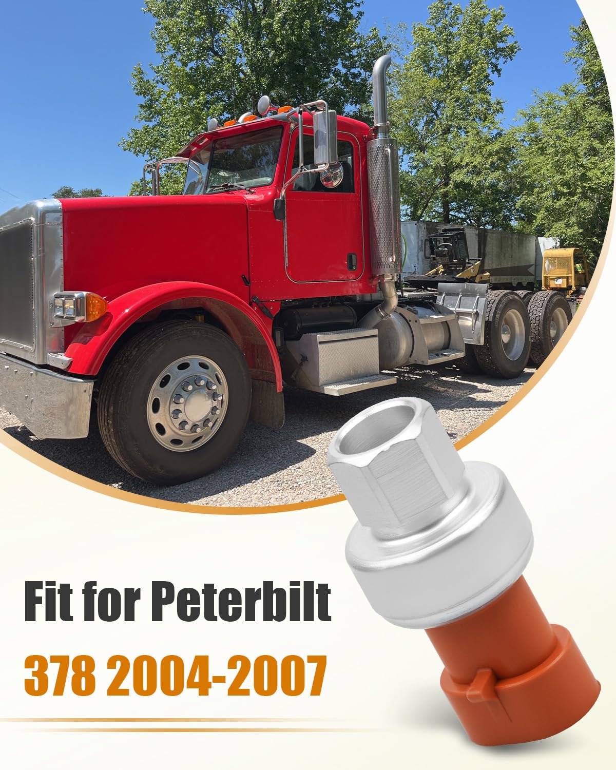 A/C Refrigerant Pressure Sensor 904-7418 Fit for Peterbilt 378 2004-2007
