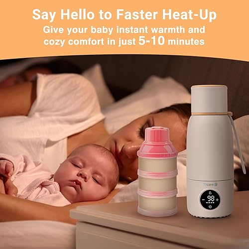 Miniatura 3 de Calentador de biberones portátil para viajes, calentador de botellas de viaje de calor rápido para leche materna, calentador USB de biberones on the