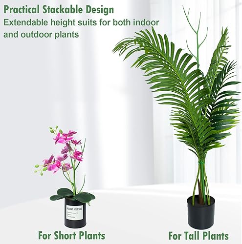 Miniatura 5 de SunKrop - Poste de musgo flexible paquete de 4 barras de cultivo de 28 pulgadas de alto para entrenadores de plantas postes de musgo de coco