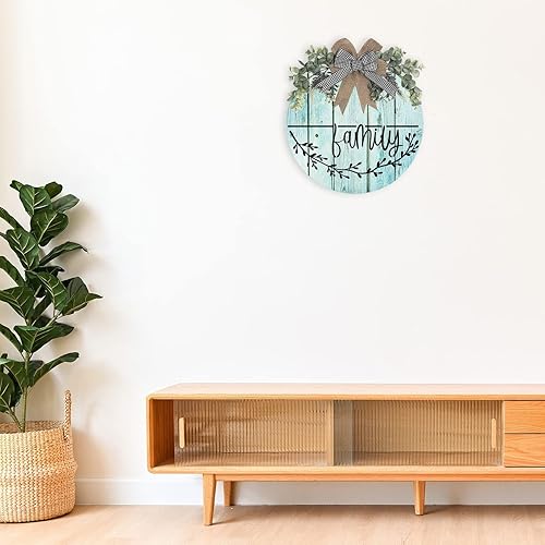 Miniatura 7 de 9 plantillas de bienvenida para pintar sobre madera, 12 pulgadas, redondas, grandes, reutilizables, letras de bienvenida, plantillas de arte de