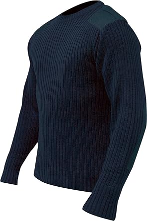 navy blue military jumper