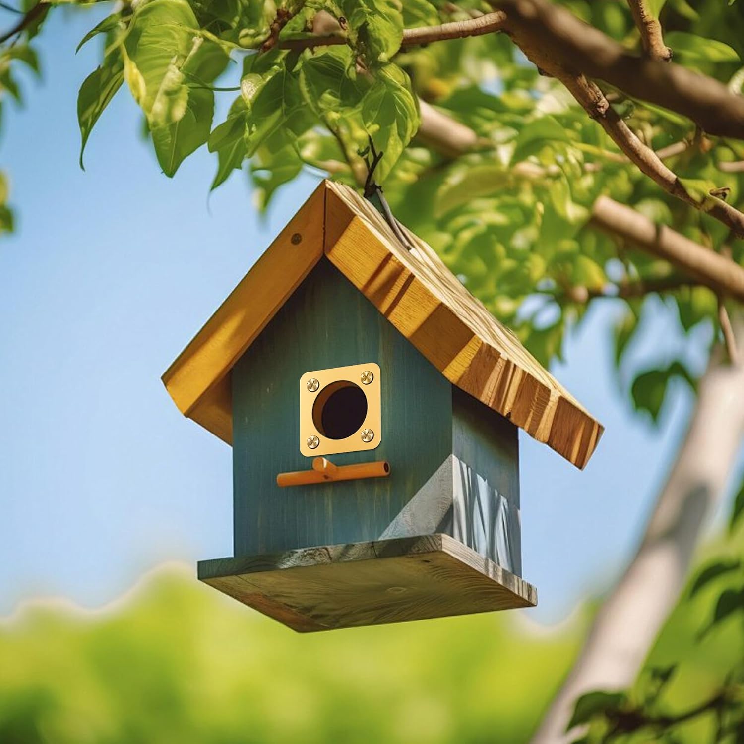 Birdhouse Predator Guard, Helping Reduce Nest Destruction and Enhance Safety for Bird Chicks, 4 Pack, 11/8" (1.375in)