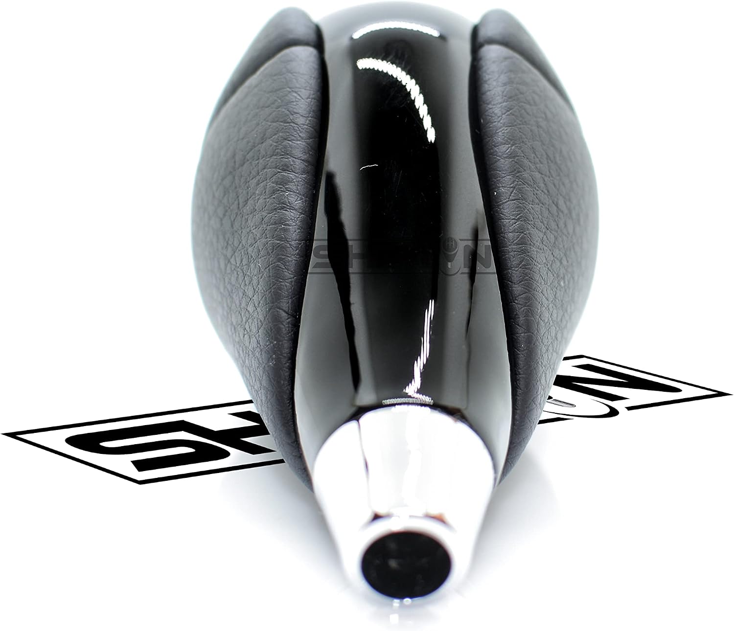 Piano Black Gear Shift Lever Knob for Lexus ES300-h ES350 GS300 GS350 GS430 GS450h GS460 IS300 IS250 LS460 LS600h RX350 RX450h SC LX, Aftermarket F-Sport Shifter (Black Leather/Piano Black)