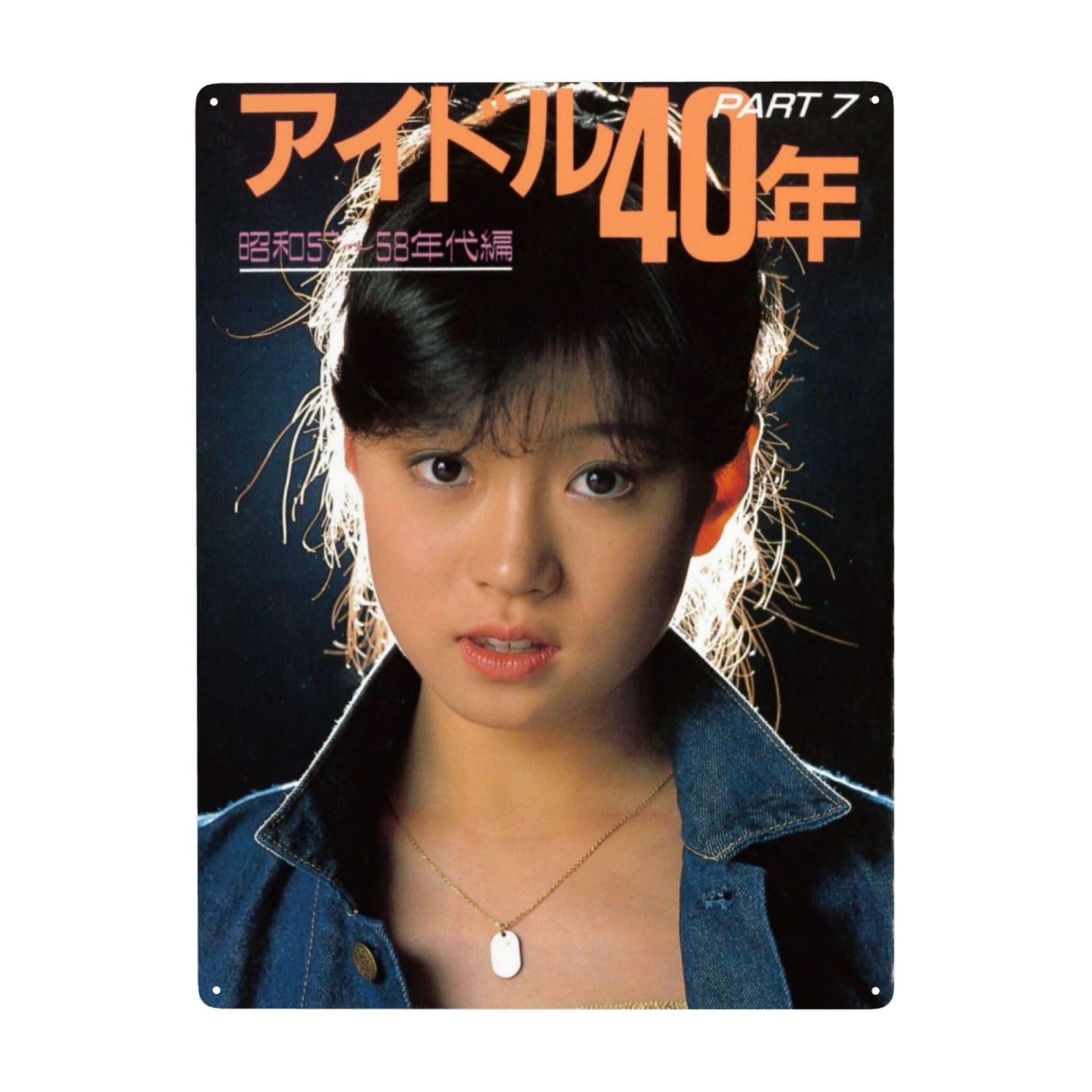 中森明菜ポスター① ブリキ看板 アイドル ウォールデコレーション メタルプレート 中森明菜ポスター ① ブリキ看板 アイドル 壁掛けポスター