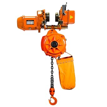 Prowinch 0.5 ton 1100 lb 230/460V Electric Chain Hoist Power Trolley 2 Speed 20 ft. Lifting G100 Chain H3 Duty