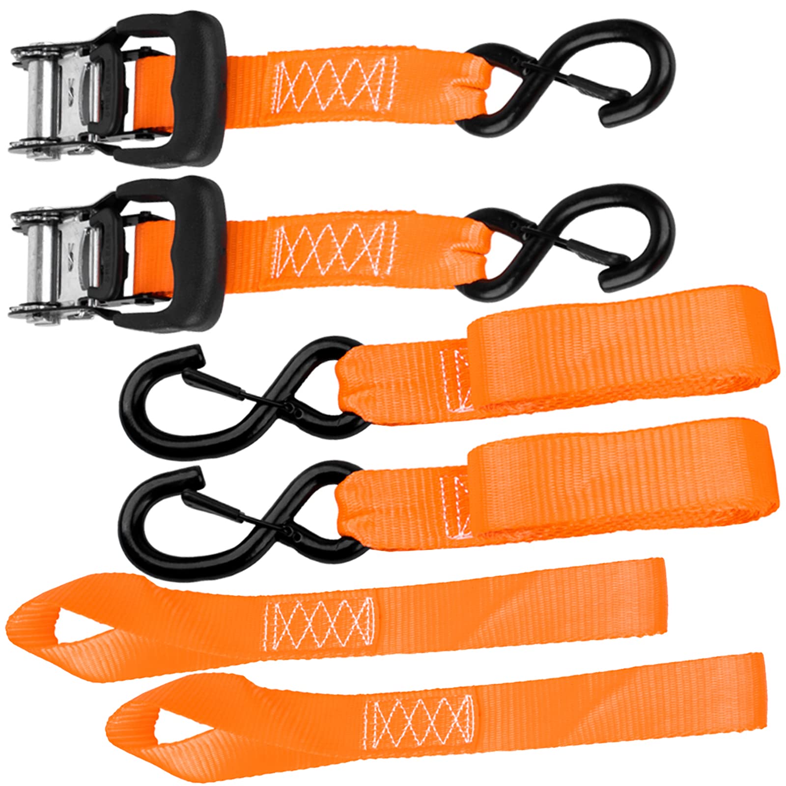 4 Cinghie A Cricchetto Da 800kg - Set Professionale Per Fissaggio Carichi 5 Metri | Gancio Di Sicurezza - Foto 13